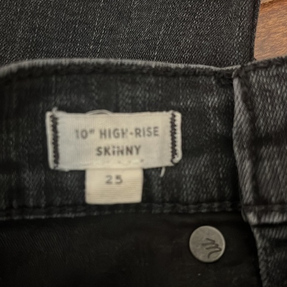 Madewell Black Button fly 10 High Rise Skinny - Picture 10 of 14